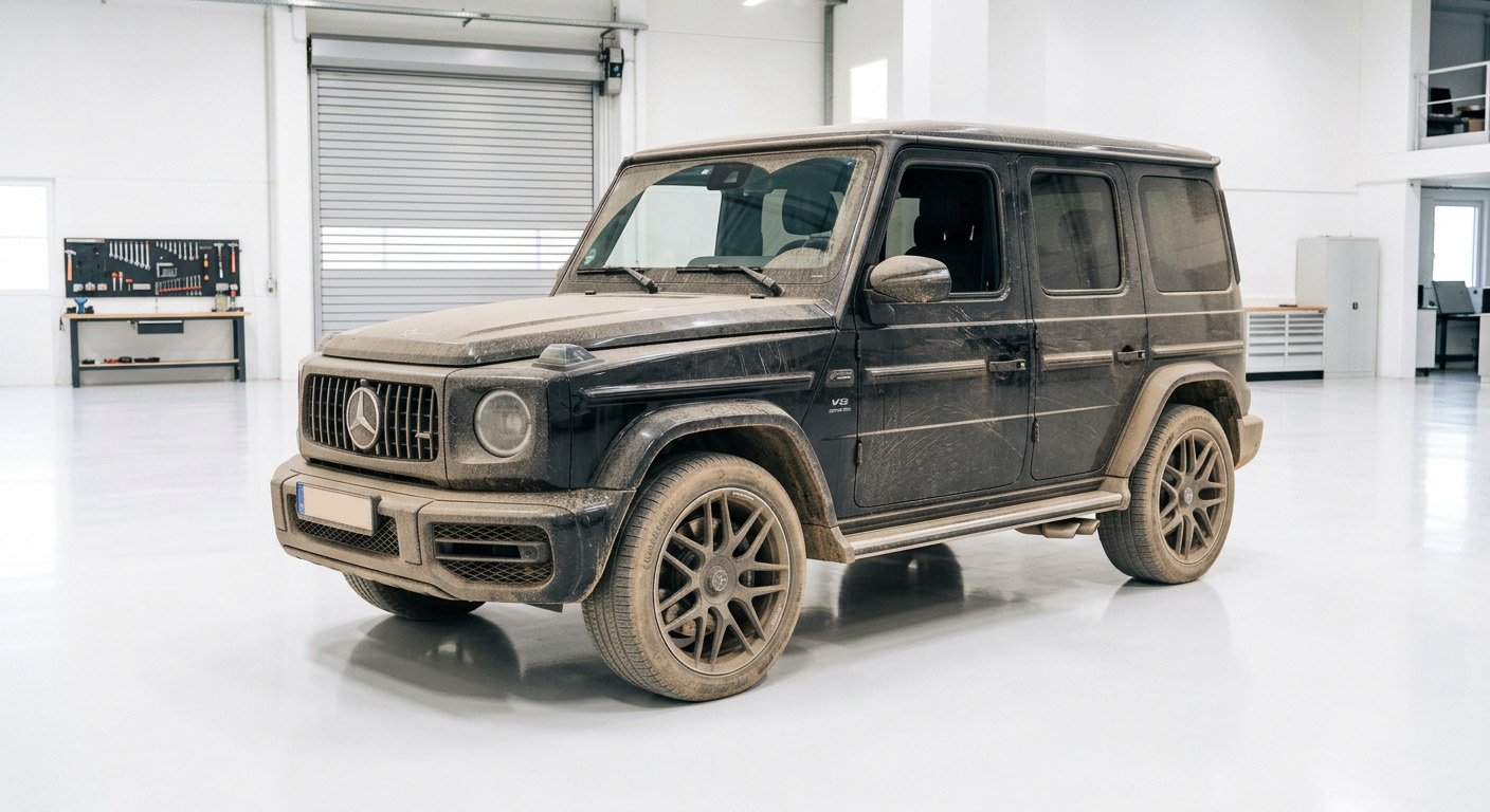 Mercedes G-Klasse - Komplettaufbereitung - Außenansicht - Vorher