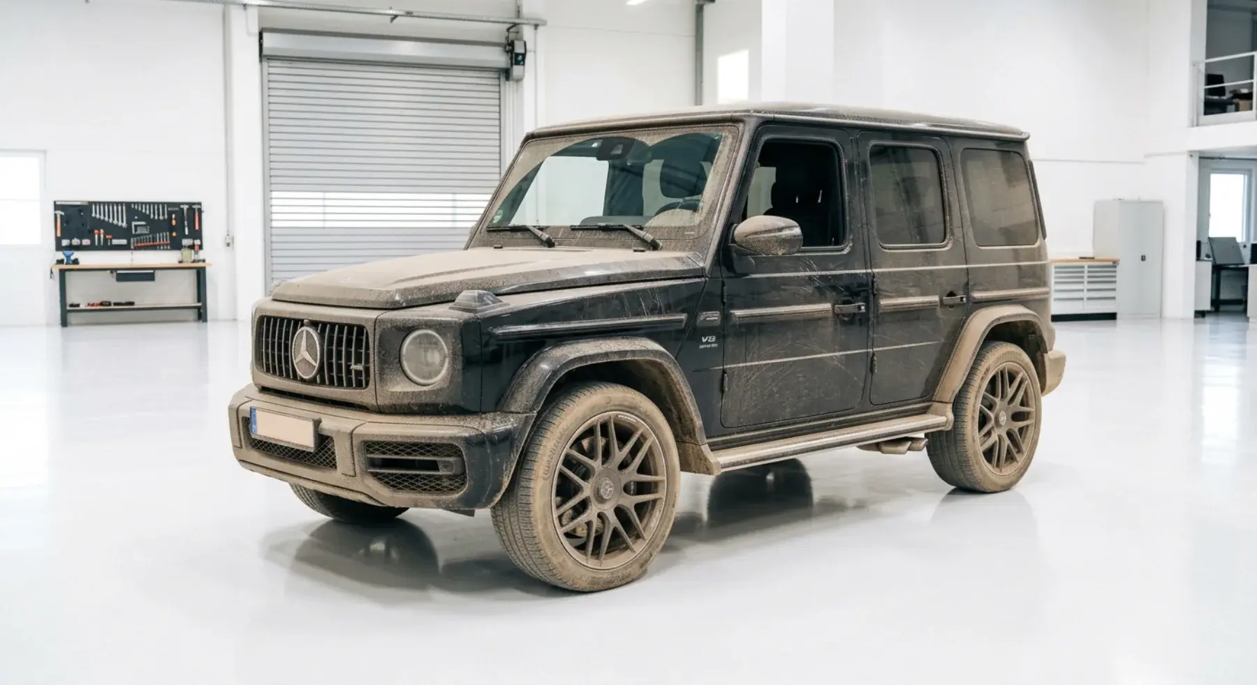 Mercedes G-Klasse - Komplettaufbereitung - Außenansicht - Vorher